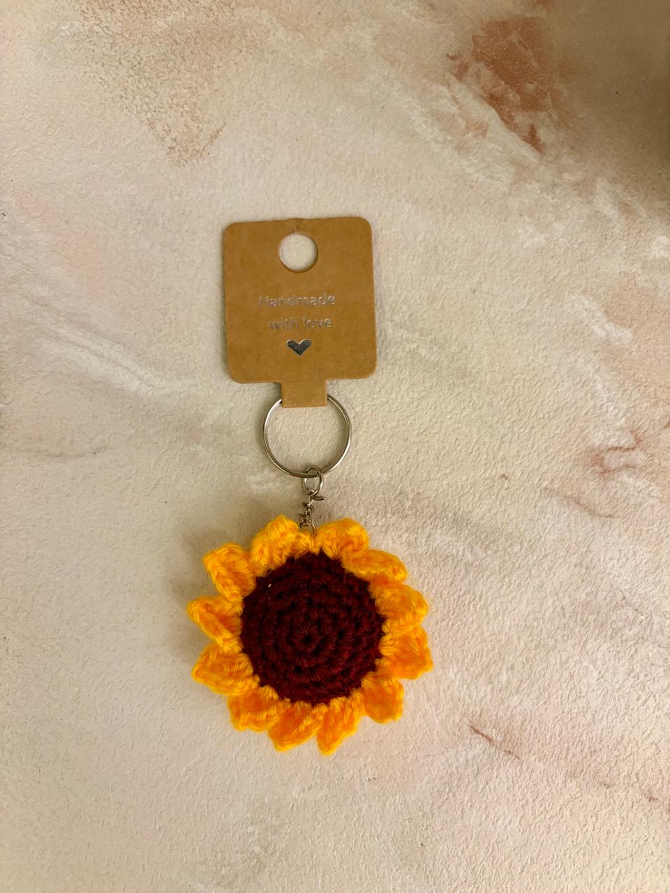 Sunflower keychain